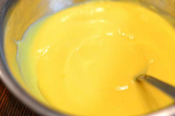 Приготовление крема с апельсиновым маслом